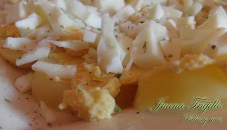 Patatas a la vinagreta. Receta para embarazadas