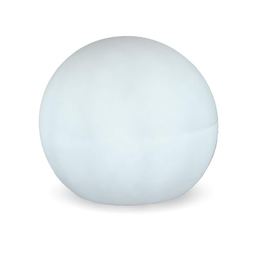newgarden Esfera de Luz BULY de 20 cm de Diámetro con Encendido Automático y Carga Solar. Bola Decorativa Muy Resistente al Exterior e Interior. Hecha de Polietileno de Alta Densidad. IP65