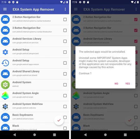 ブローウェアをルートアンインストールする