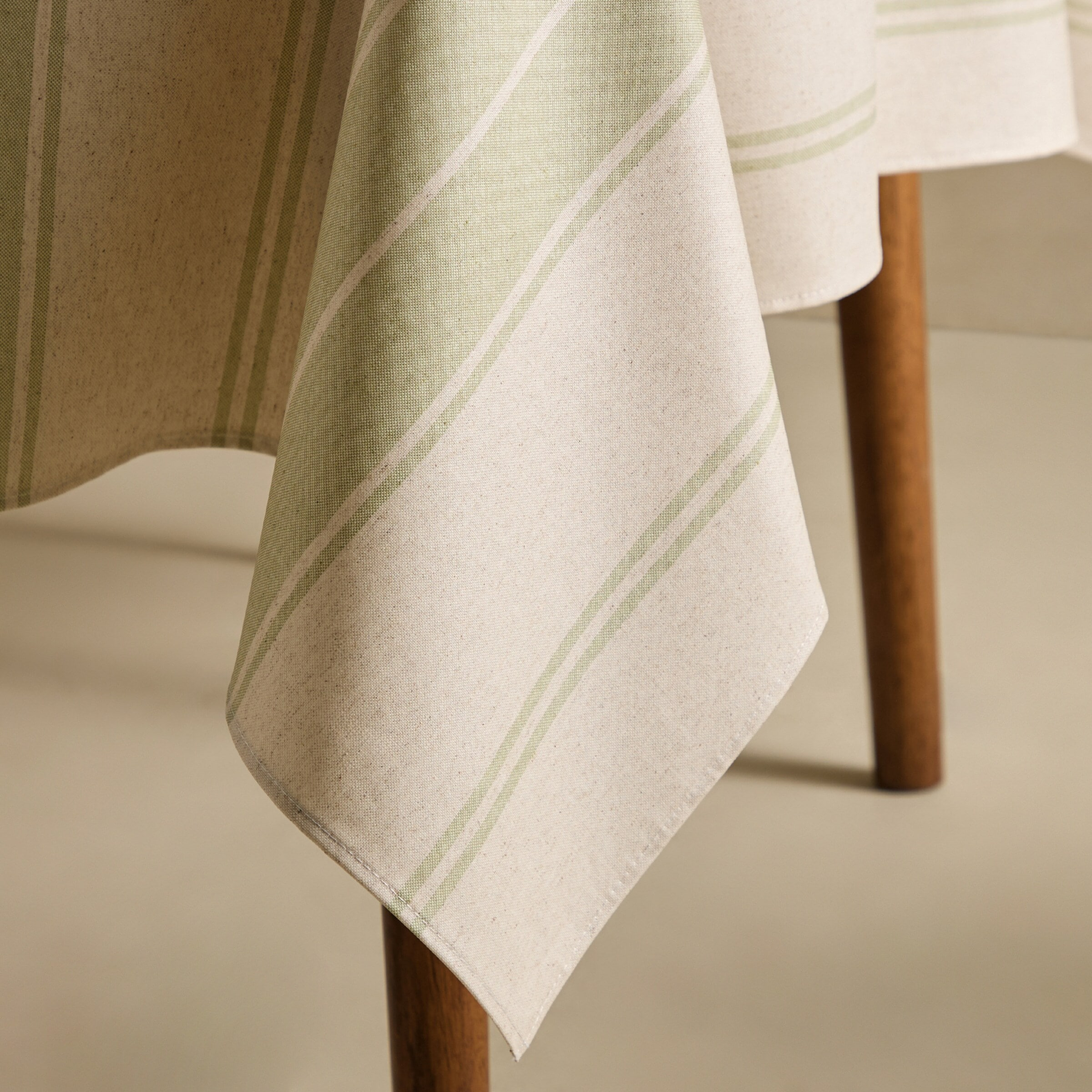 Mantel antimanchas resinado Raya - Verde