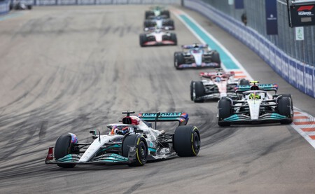 Russell Hamilton Miami F1 2022