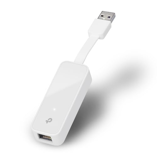 TP-Link Adaptador UE300 -USB 3.0 A Gigabit Ethernet 10/100/1000, PC o portátiles, blanco