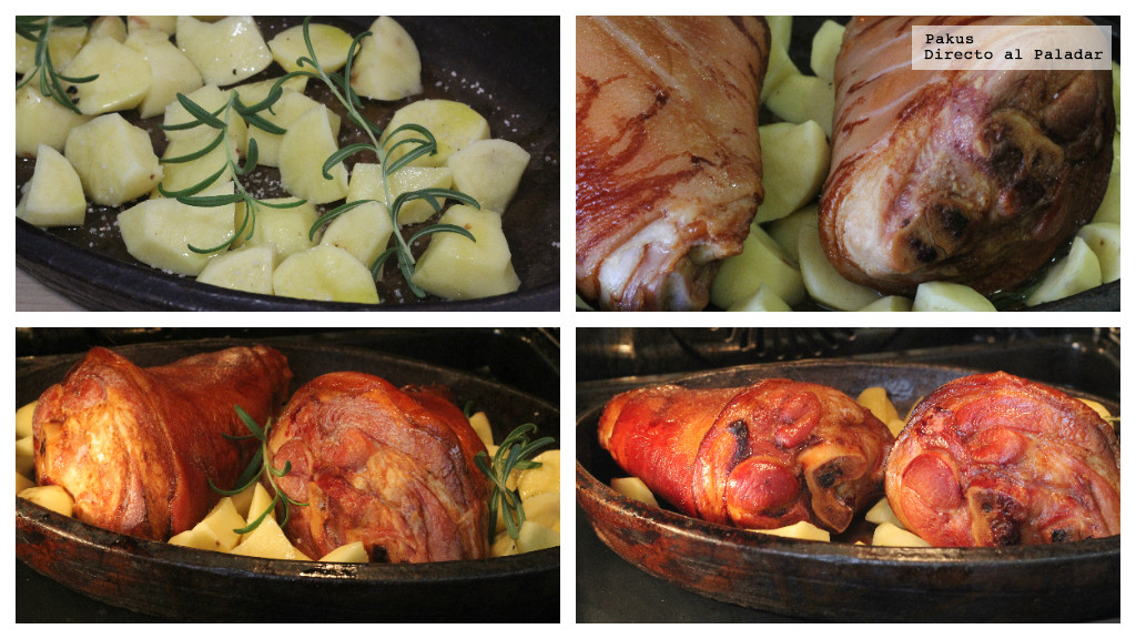 Codillo de cerdo al horno con patatas: receta fácil de sabor tradicional