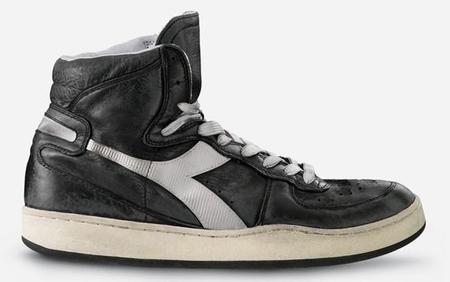 Lo más trendy de Diadora: zapatillas MI Basket 84 con efecto usado