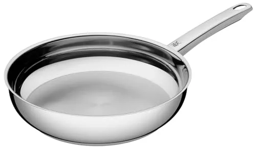 WMF Favorit - Sartén 24 cm Profesional Sin Revestimiento, Sartén de Acero Inoxidable Apta Inducción, Acero Inoxidable Cromargan, Apta para Horno