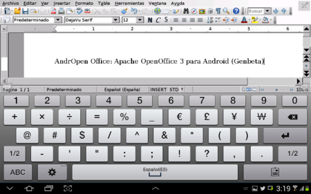 AndrOpen Office, la versión de Apache OpenOffice para Android