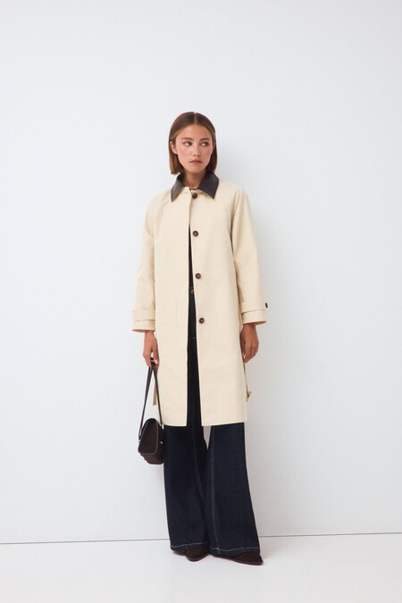 gabardina beige