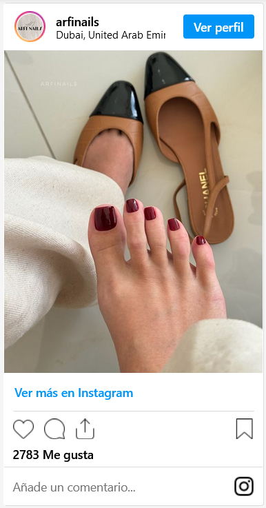 Colores uñas pedicura