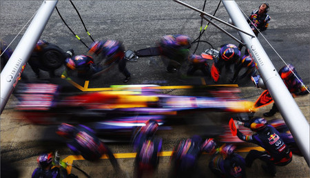 "El Arte del Pit-stop" por Red Bull