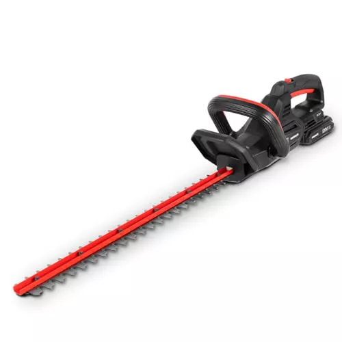 GREENCUT GHT200L - Cortasetos de batería de Litio 20V para 2,0Ah/4,0Ah con Cuchilla giratoria de 50cm, Incluye Funda de Espada, batería de 2,0Ah y Cargador