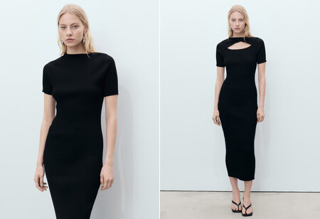 Vestido negro de Mango en rebajas