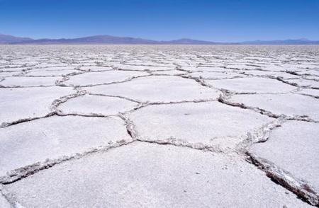 Las Salinas Grandes, en Jujuy, Argentina