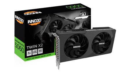 Tarjeta Gráfica INNO3D GeForce RTX 5060 TWIN X2 8GB GDDR7 DLSS4