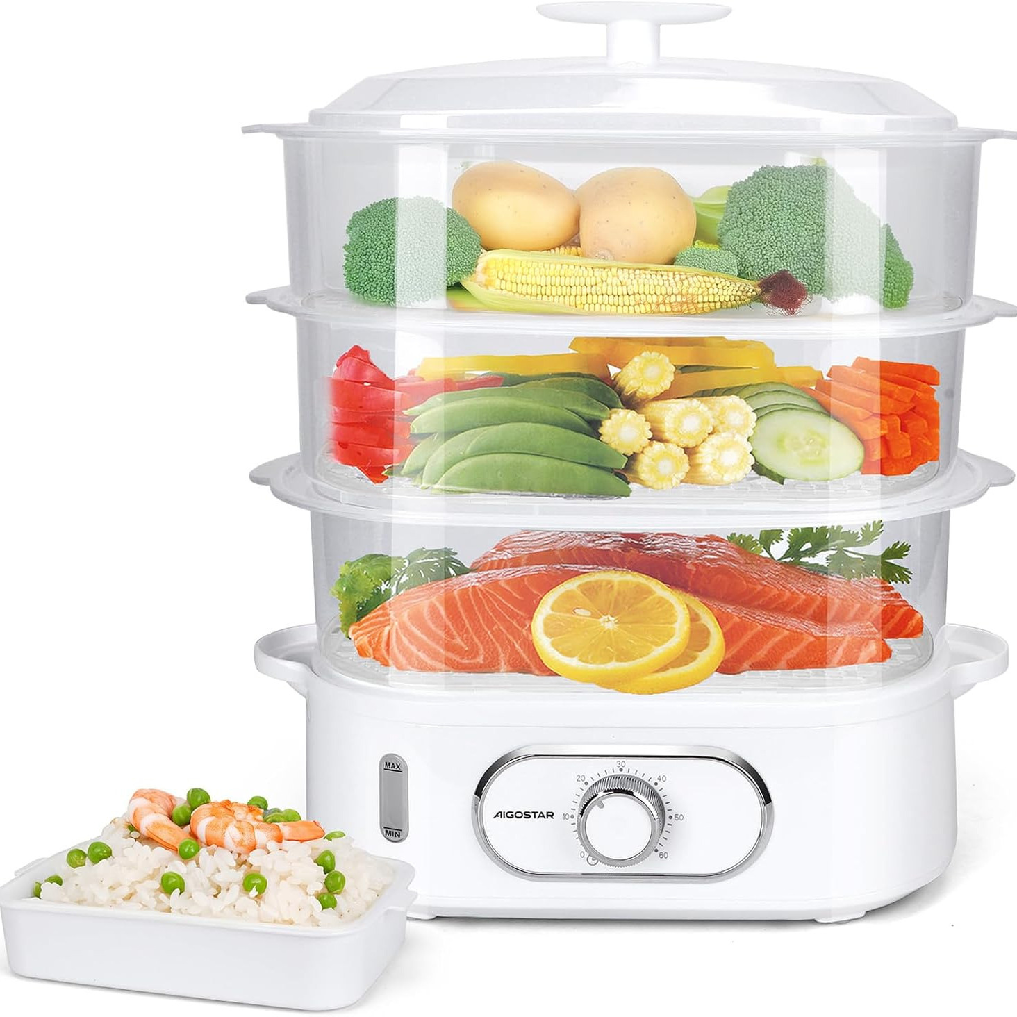 Aigostar Fitfoodie pro - Vaporera Eléctrica 12L