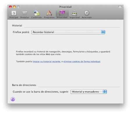 Configura la barra de direcciones de Firefox para no quedar en ridículo