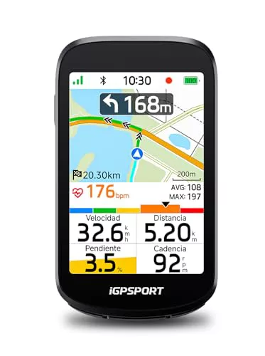iGPSPORT BSC500 GPS Bicicleta, Navegación con Mapa,Pantalla Táctil de 3,3"