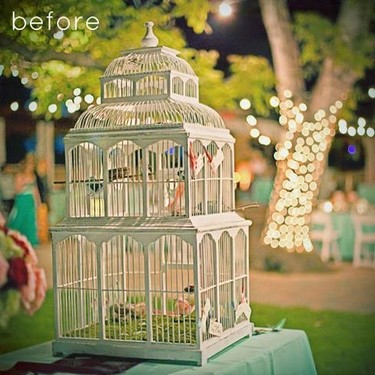Recicladecoración: lámparas hechas con jaulas de pájaros