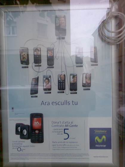iPhone en publicidad de Movistar