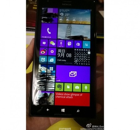 Se filtra una nueva fotografía del Lumia 1520 que muestra la personalización de su pantalla
