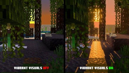 Vibrant Visuals Minecraft Consolas