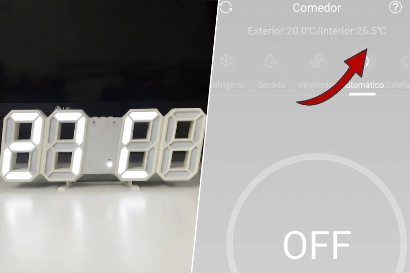 He enfrentado un reloj-termómetro de AliExpress de 7 euros con el sensor de mi aire acondicionado y tengo claro que es lo más útil que he podido comprar
