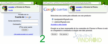 Chrome to Phone to Chrome