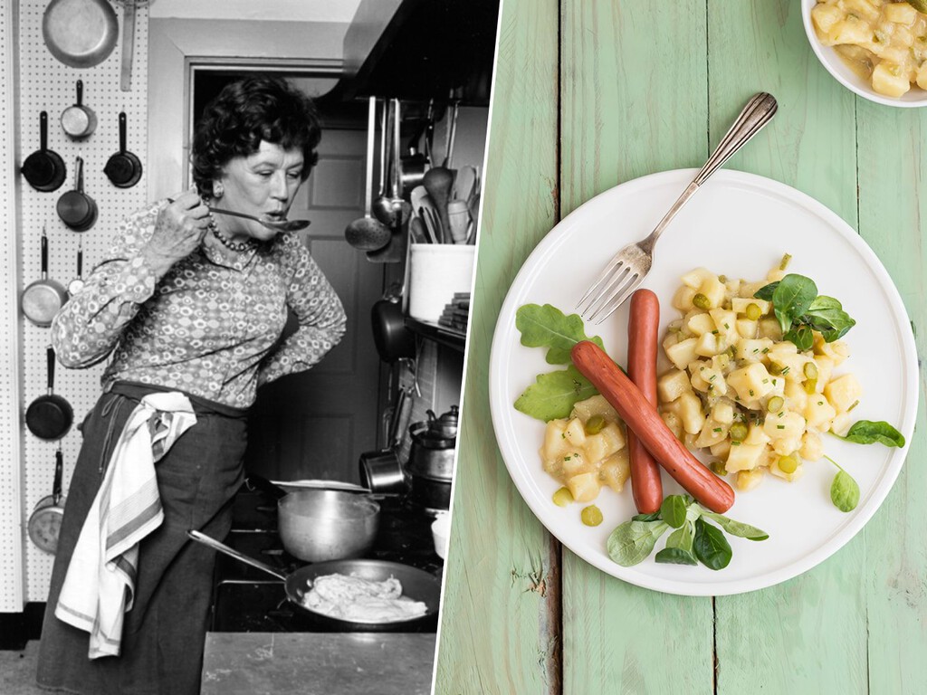El simple truco de Julia Child para mejorar cualquier receta de ensalada de patata y que soluciona un fallo muy común