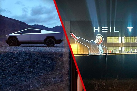 Tesla Cybertruck saludo nazi