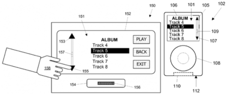 Una nueva patente de Apple muestra la interfaz de los dispositivos en los accesorios