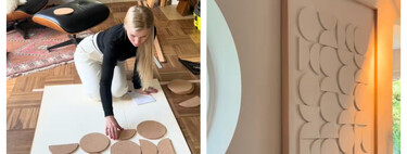 Con el salvamanteles más básico de Ikea puedes hacer tu propia obra de arte contemporáneo para decorar el salón 