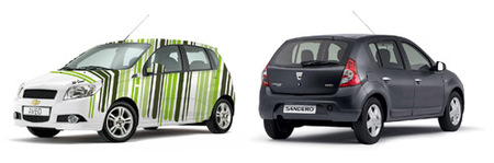 Chevrolet Aveo y Dacia Sandero