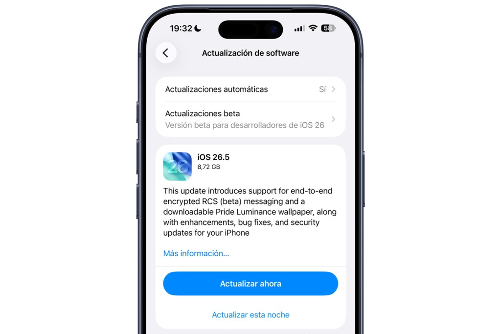 Ya es oficial: llega iOS 26.5 y es hora de actualizar el iPhone. Será ...