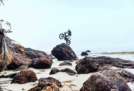 De esta manera tan especial disfruta Dougie Lampkin de sus vacaciones