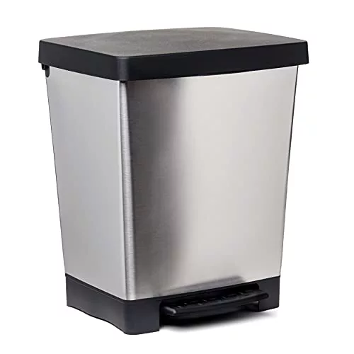 Tatay Cubo de Basura Cubik Deco 21 L 33,5x30x39 cm Apertura con Pedal