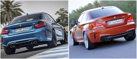 BMW M2 vs Serie 1 M Coupé: comparativa visual