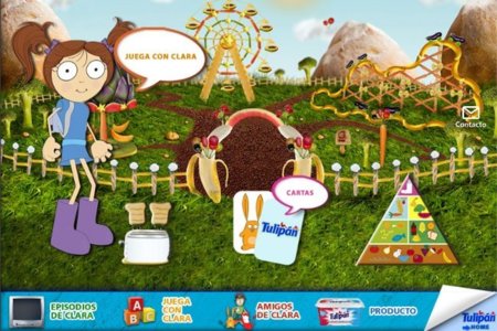 Juega con Clara y aprende de alimentación