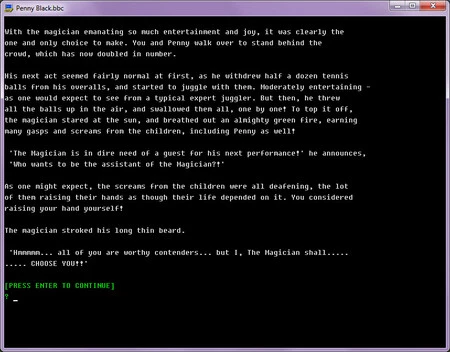 「Penny Black」は、約 200 KB のスペースを占めるビデオ ゲームです。画像: 蒸気