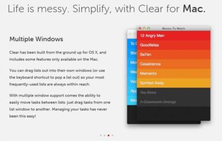 El gestor de tareas Clear llega a OS X