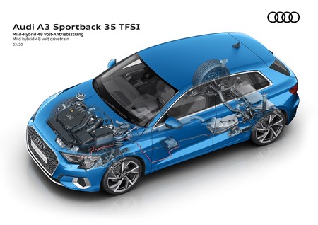 La variante mild hybrid del Audi A3 Sportback desembarca en España: con etiqueta ECO y desde 31.250 euros