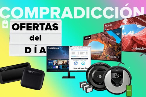 Chollos del día en Amazon: smart TVs Sony, monitores Samsung, discos duros Crucial y robots aspiradores Roomba en oferta