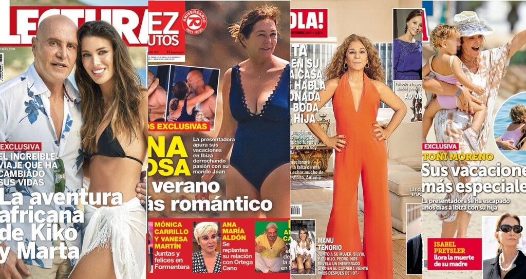 Ana Rosa Quintana sin una gotita de maquillaje y la foto con la que Enrique Ponce y Ana Soria entierran rumores: estas son las portadas de la semana del 25 de agosto