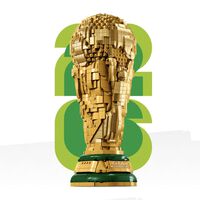 LEGO me ha creado una nueva necesidad: Esta réplica de la Copa Mundial de la FIFA que sale en unos meses y ya se puede reservar 