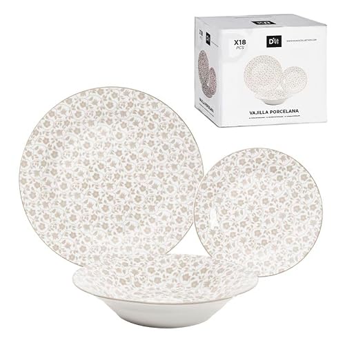 ROCKING GIFTS Juego de Vajilla de Cocina 18 Piezas