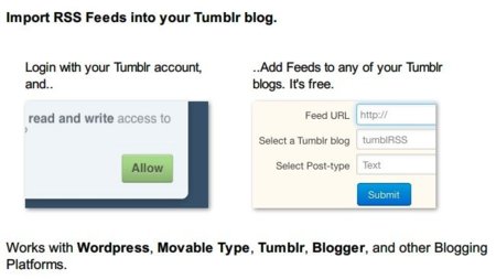 Importa cualquier RSS en Tumblr con TumblRSS