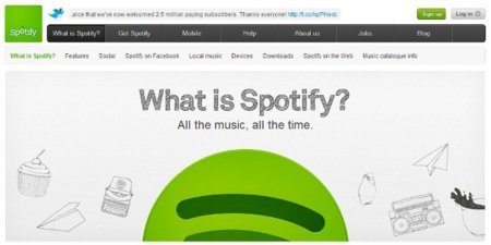 Spotify alcanza los dos millones y medio de usuarios de pago
