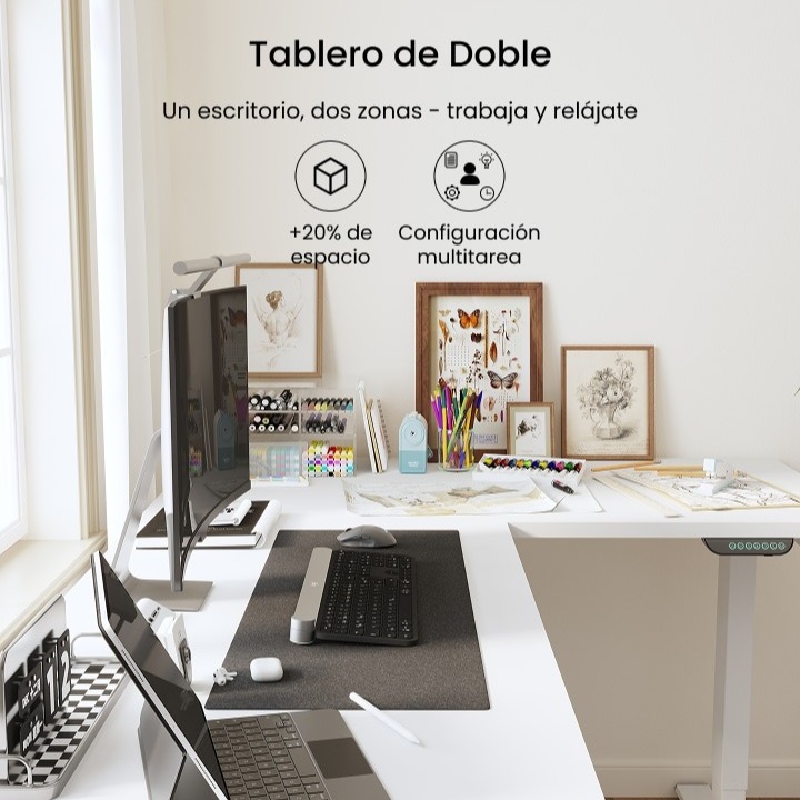 Escritorio Esquinero Elevable en L (E5L)