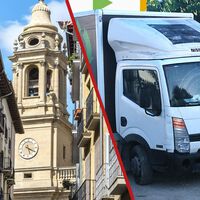 Un camión de basura sin conductor atropella a varias mujeres en Pamplona durante la celebración del Orgullo. Hay una fallecida y varias heridas