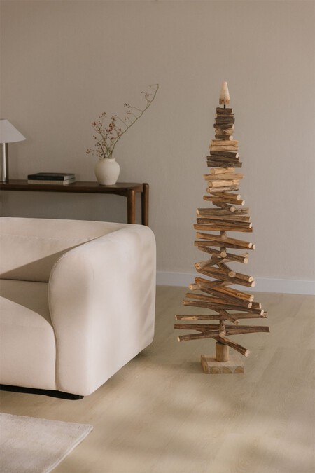 Arbol De Navidad En Madera De Teca Jingle