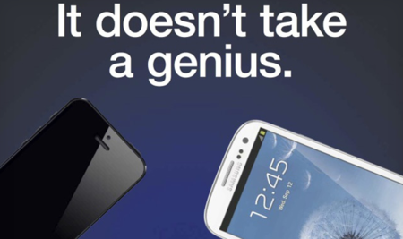 Samsung compara su Galaxy S3 con iPhone 5 en un anuncio, imagen de la semana