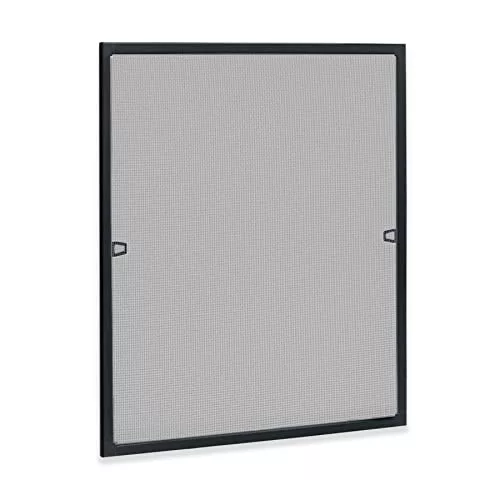 Froadp - Mosquitera para ventana con marco de aluminio, extraíble, colocación sin agujeros para balcón o terraza